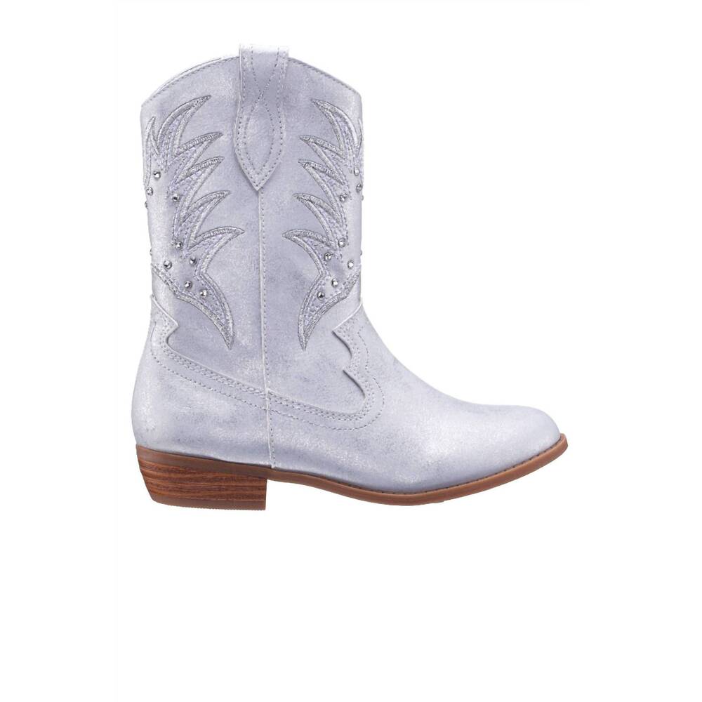 NEW NINA KIDS girl's fillan boots in silver